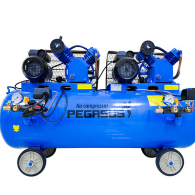 Máy nén khí dây đai Pegasus 2 đầu nén 2 motor 2 cấp