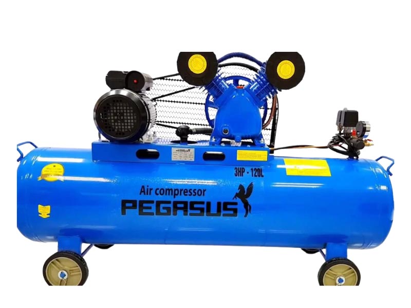 Máy nén khí dây đai Pegasus 3HP 120 lít 2 cấp