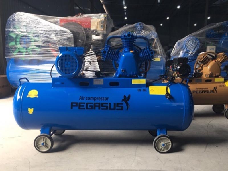 Máy nén khí dây đai Pegasus 4HP 230 lít 2 cấp 1 pha