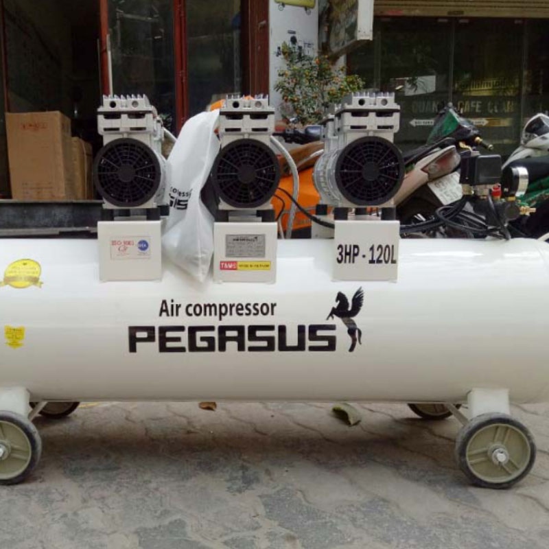 Máy nén khí không dầu giảm âm Pegasus 3HP