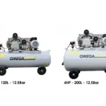 Máy nén khí 2 cấp Omega W-0.30/12.5-120L 4hp, 12.5 bar | 120 lít và 200 lít