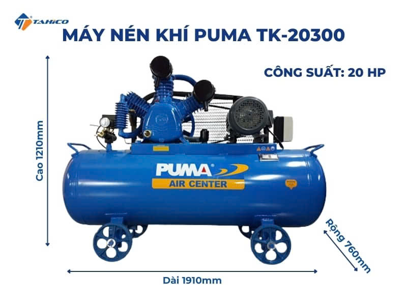 Máy nén khí áp lực cao Puma TK-20300 20HP