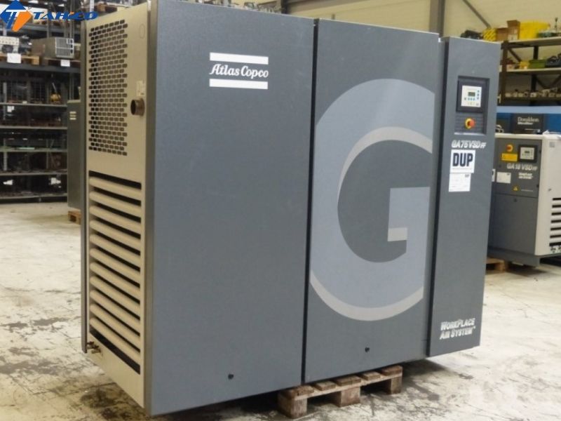 Máy nén khí trục vít Atlas Copco G75KW-100HP