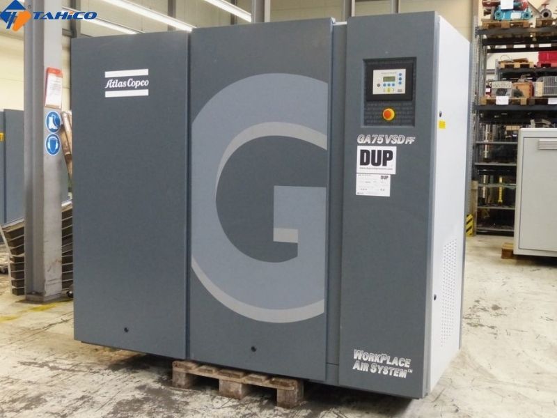 Máy nén khí trục vít Atlas Copco G75KW-100HP