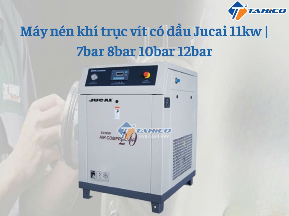 Máy nén khí trục vít có dầu Jucai 15kw | 7bar 8bar 10bar 12bar
