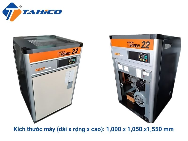 Máy nén khí trục vít ngâm dầu Hitachi OSP-15M5AN2-L