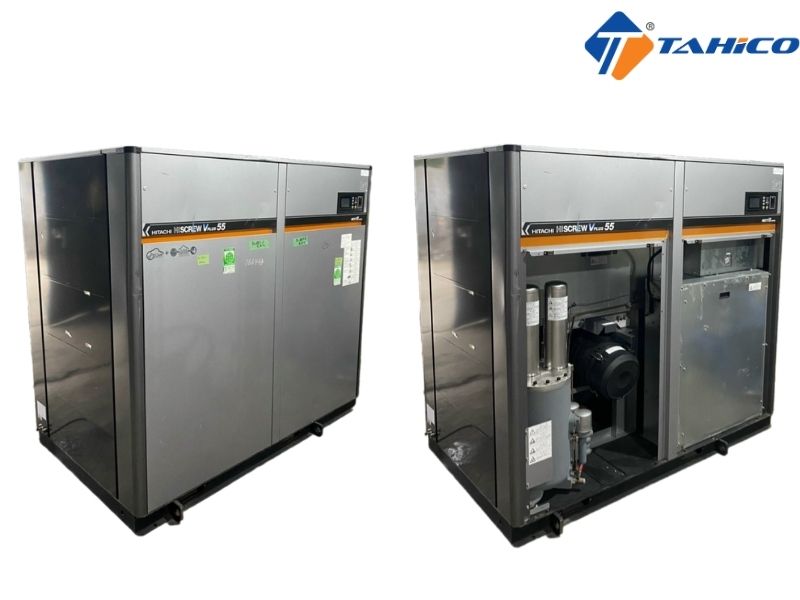Máy nén khí trục vít ngâm dầu Hitachi OSP-55M5AN2