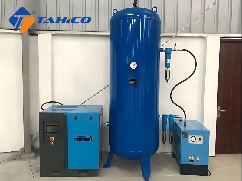 Máy nén khí trục vít biến tần 50HP