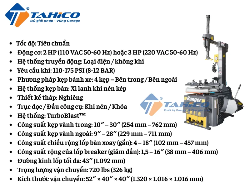 Đặc điểm tính năng BendPak R76LT