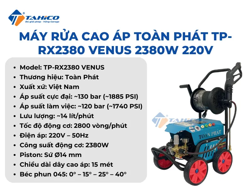 Đặc điểm tính năng Toàn Phát TP-RX2380 VENUS