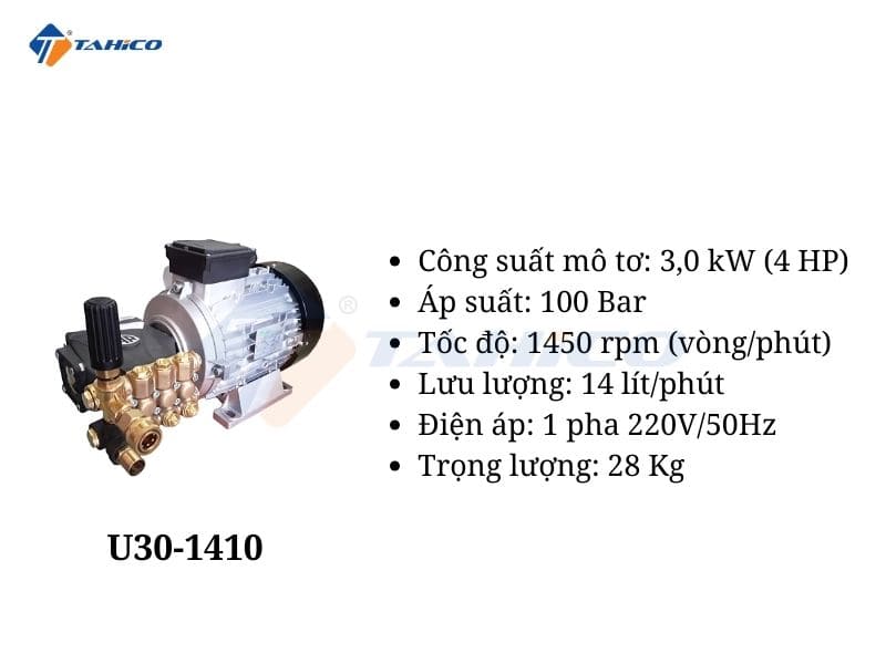 Máy rửa xe áp lực cao URALI 1 pha