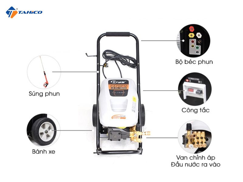 Máy rửa xe bán chuyên nghiệp Lutian LT-19MC