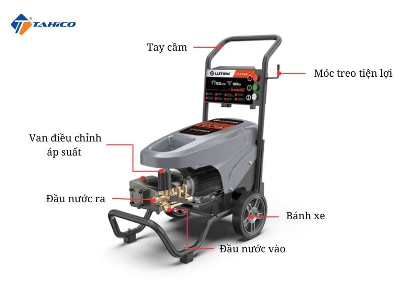 Máy rửa xe cao áp 2600W Lutian LT-29MA