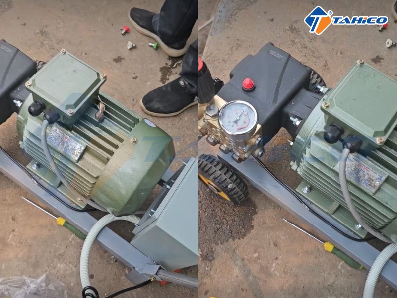 Máy có lưu lượng nước lớn