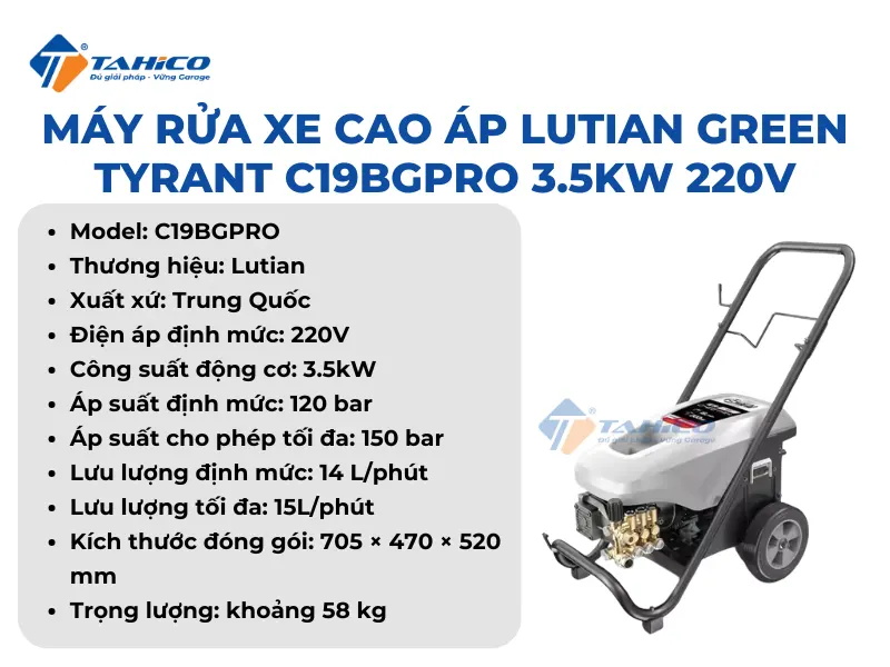 Đặc điểm tính năng Lutian Green Tyrant C19BGPRO