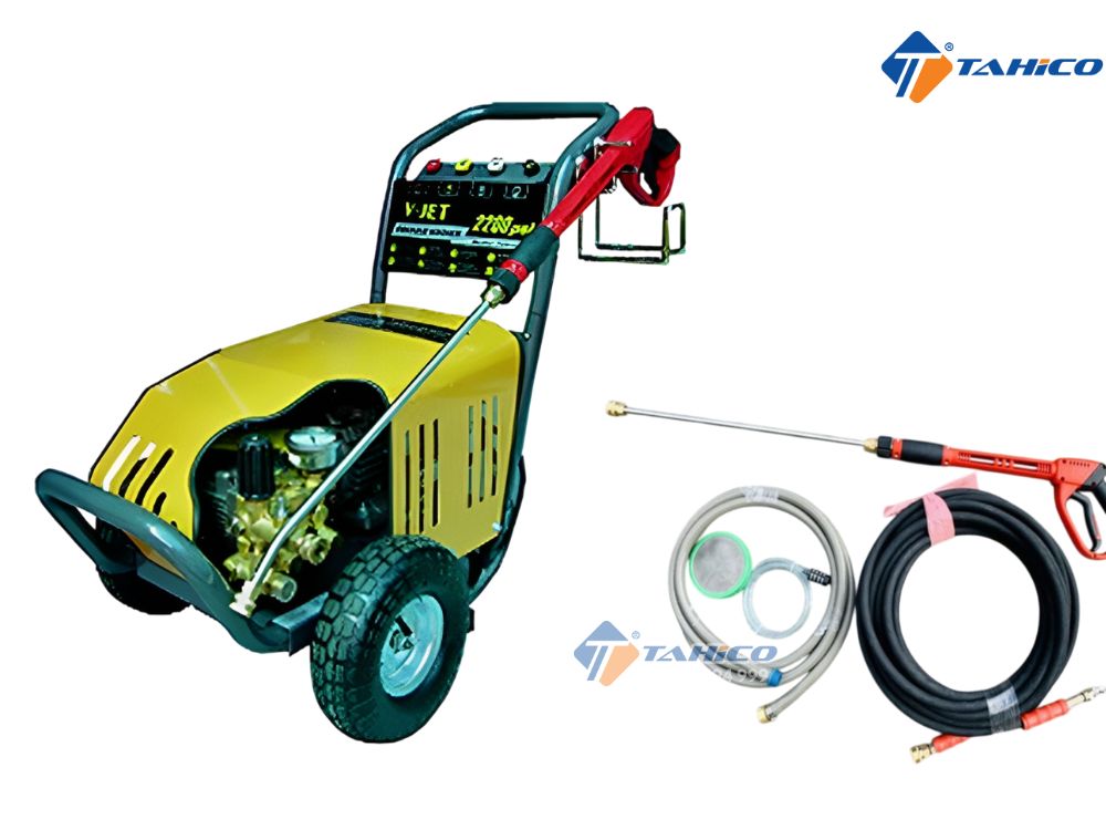 Máy xịt rửa công nghiệp V-JET VJ 3kW | 125 bar, 190 bar, 155 bar