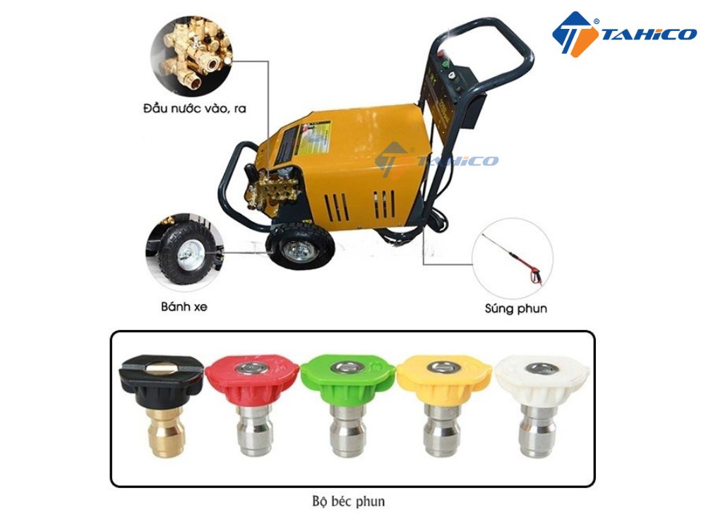 Máy rửa xe chuyên dụng V-JET VJ 5.5kW – 7.5kW
