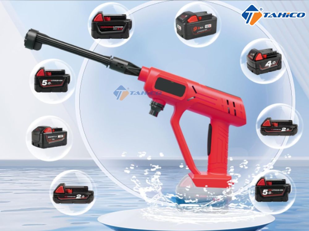 Máy rửa xe Kumisai 150W pin 18V