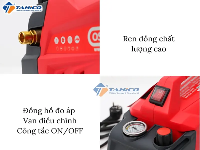 Máy rửa xe mini Oshima JZ-1050C 2900W | Chỉnh áp