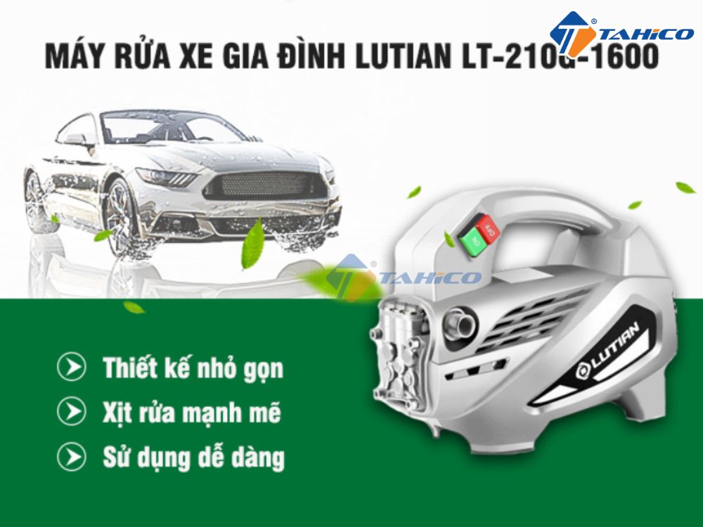 Đặc điểm máy rửa xe ô tô Lutian 1590psi (1.6kW/2hp)