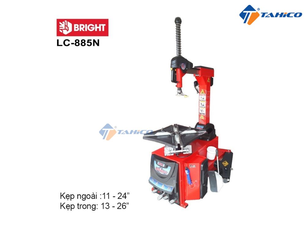 Máy ra vào lốp Bright LC-885N và LC-885N+320 Italy | Cần gật gù