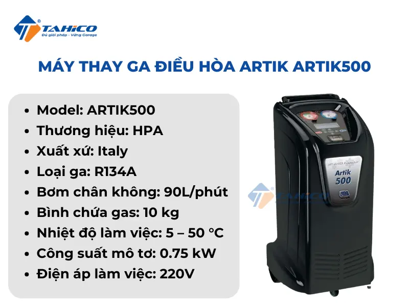 Máy thay ga điều hòa Artik ARTIK500