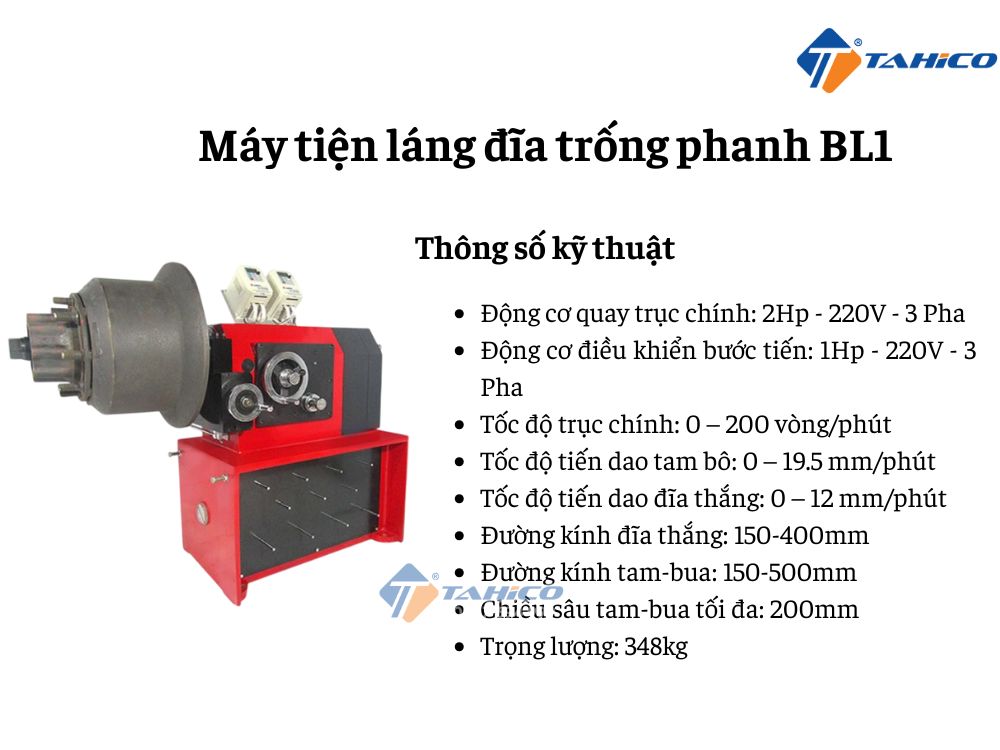Máy tiện láng đĩa trống phanh BL1/ BL1-H