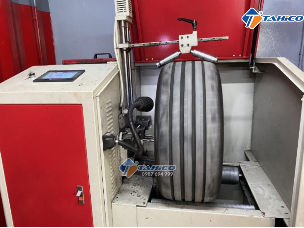Máy tráng keo lốp chống đinh TMQ-01 | Đã bao gồm máy mài lốp
