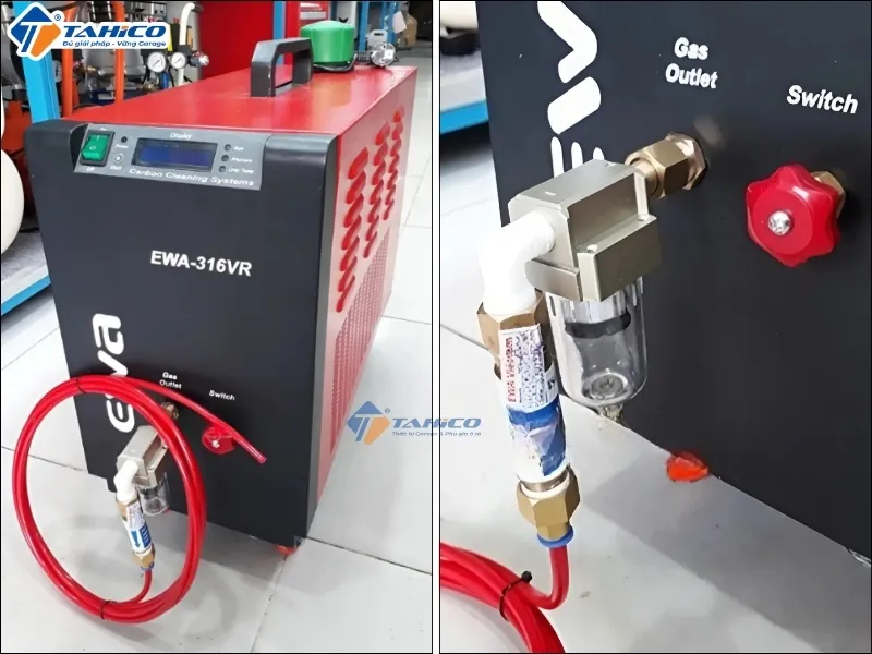 Máy vệ sinh buồng đốt xe máy EWA 316VR/ 386FV