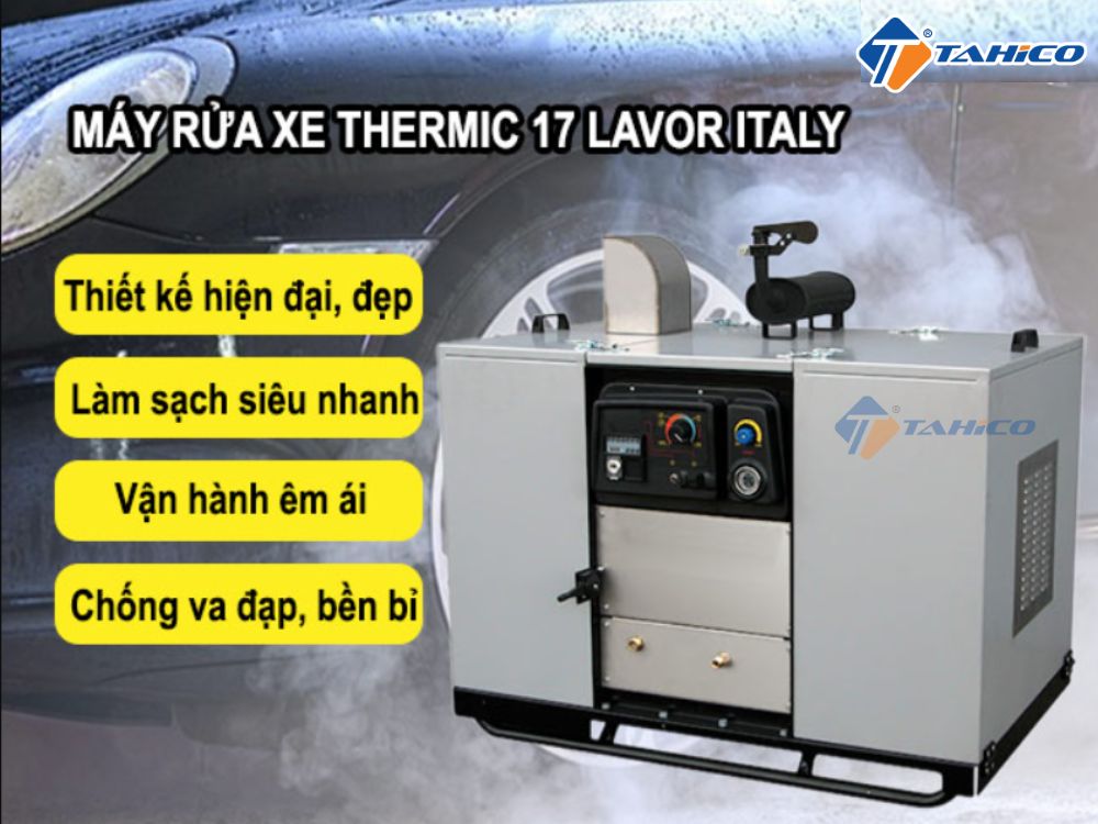 Máy xịt áp lực cao Thermic 17 Lavor 17hp Italy
