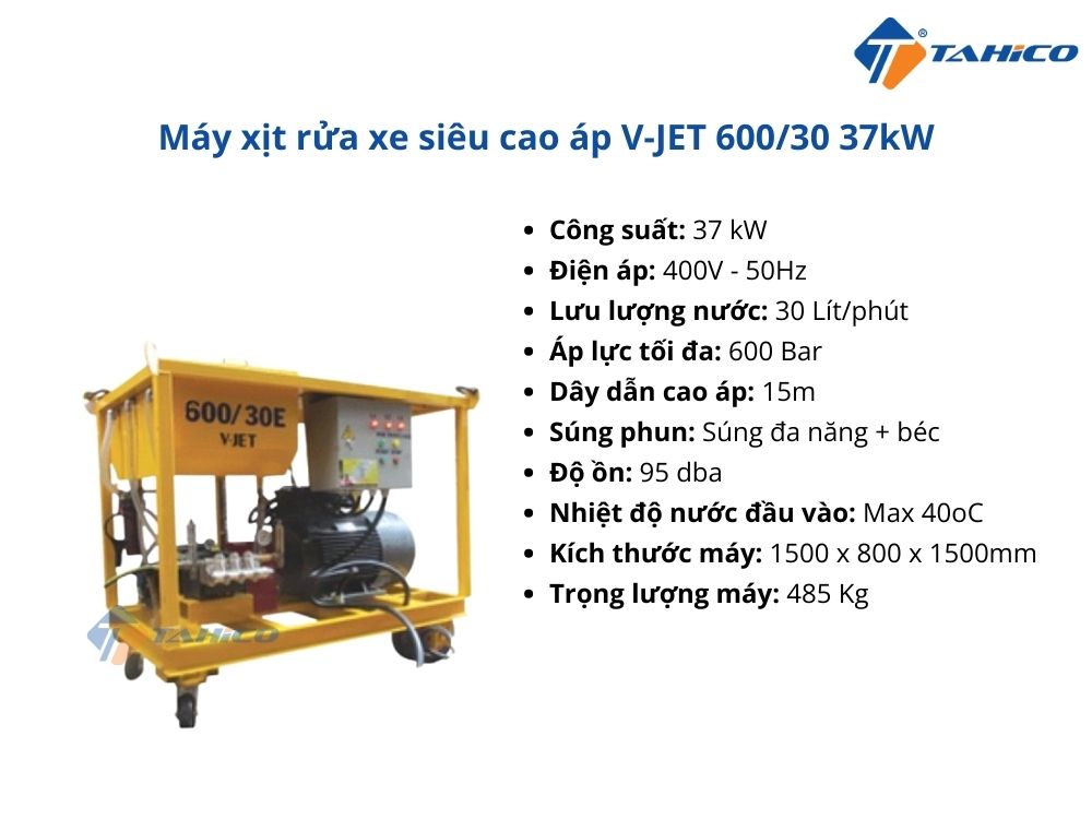 Đặc điểm V-JET 600/30