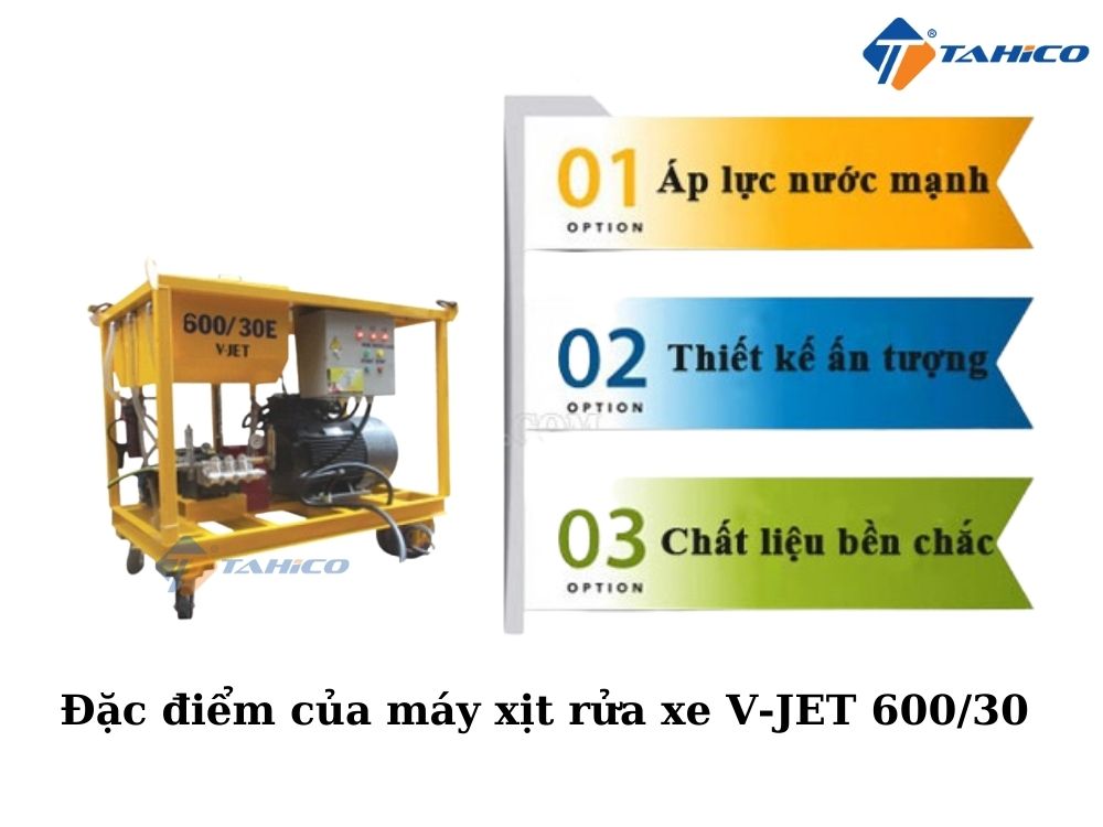 Máy xịt rửa xe cao áp V-JET 600/30 37kW