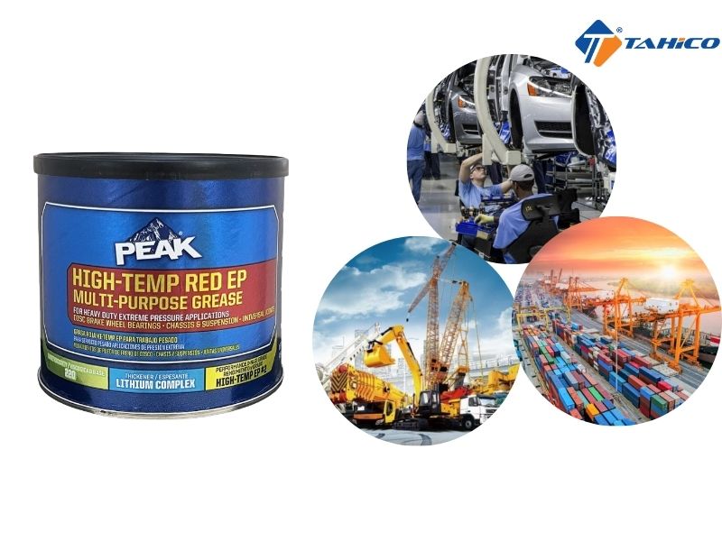 Mỡ bò lithium phức hợp Peak High-Temp Red EP Grease 454g