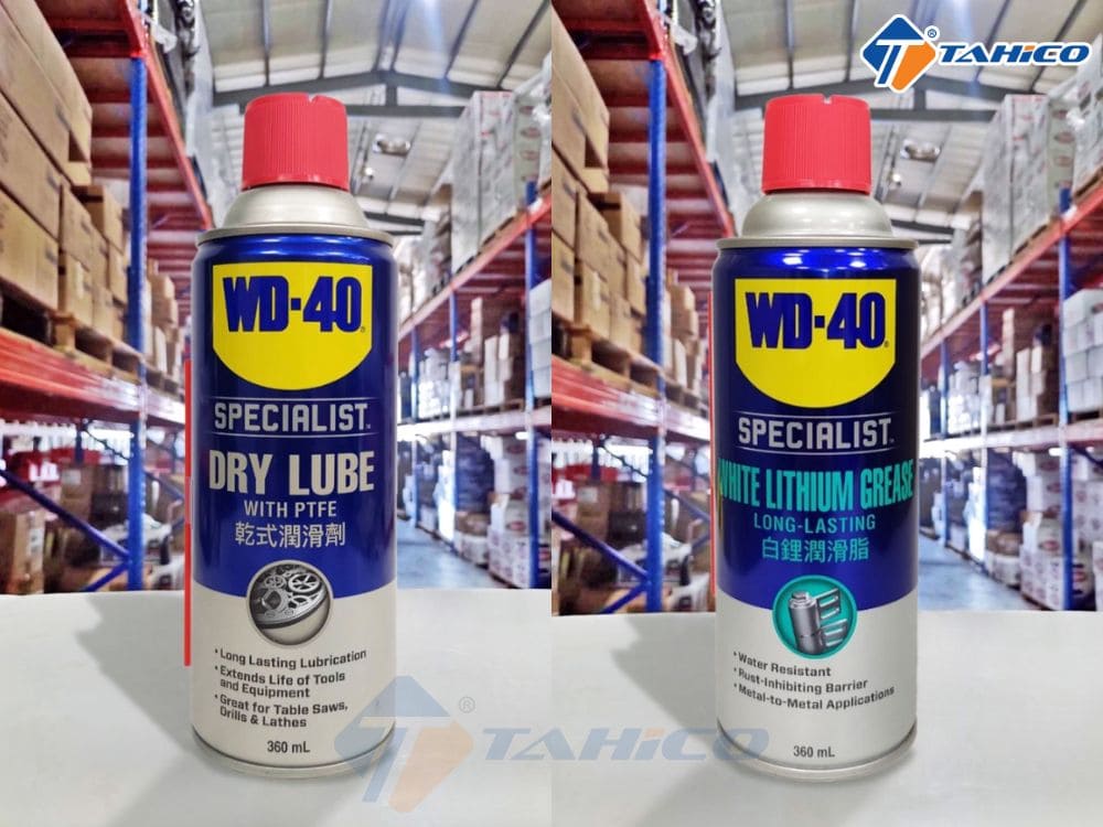 Mỡ bò WD-40 Dry Lube, WD-40 White Lithium 360ml