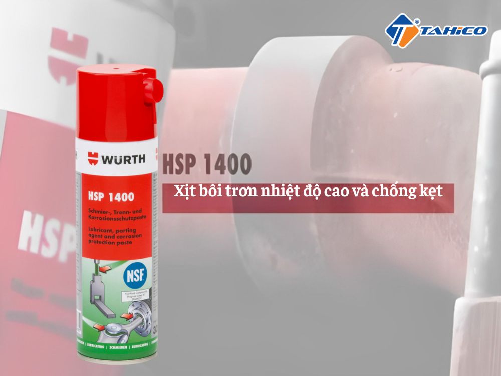 Mỡ chịu nhiệt Wurth HSP 1400 0893123 300ml