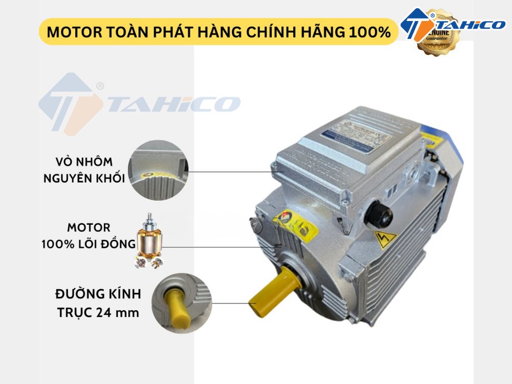 Thông tin mô tơ 1 pha 220V 2900 vòng/phút Toàn Phát