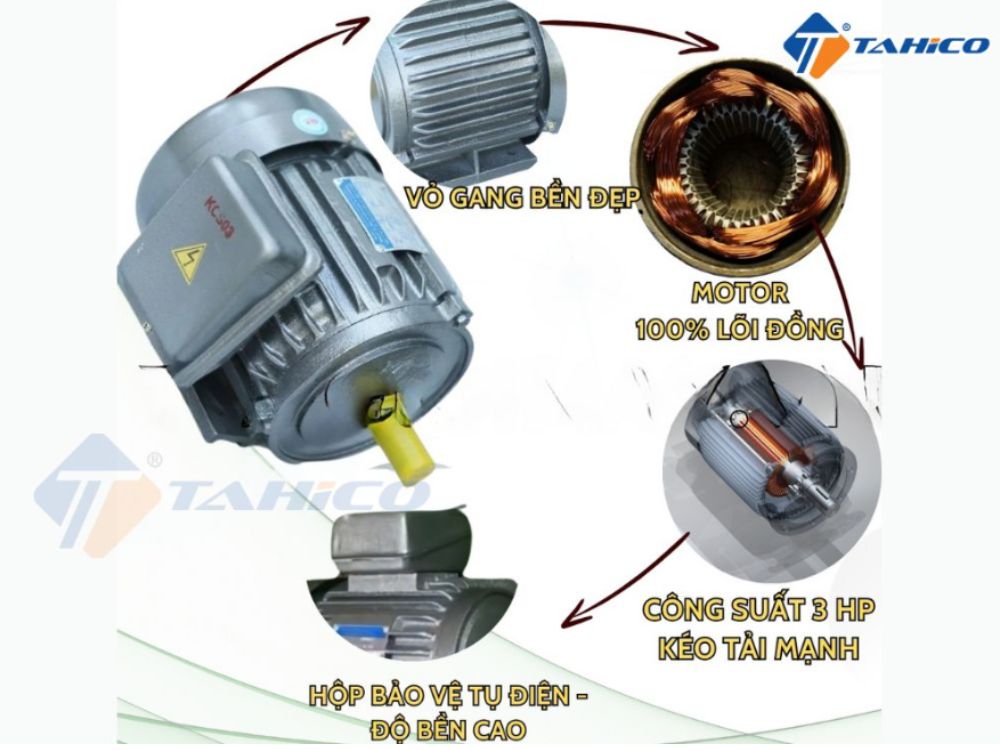Motor Toàn Phát vỏ gang 220V 1400 và 2900 vòng/phút
