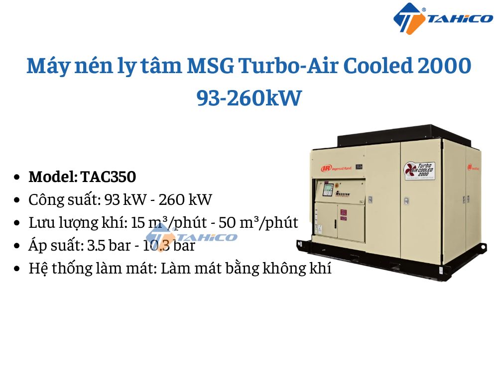 Máy nén ly tâm MSG Turbo-Air Cooled 2000 93-1700kW