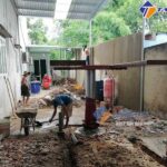 nhân công đào hố móng và vật tư làm hố móng