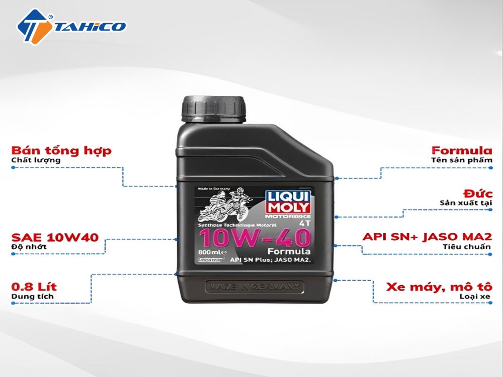 Nhớt xe máy Liqui Moly 4T 10W40 Formula 3036 800ml