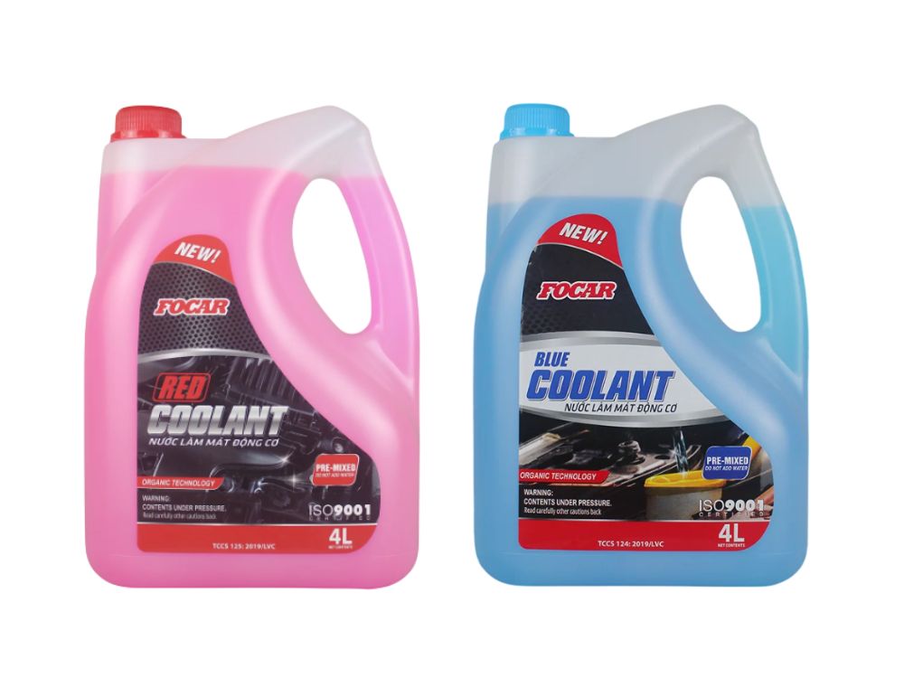 Nước làm mát cao cấp Focar FC124/ FC125 | Màu xanh dương & màu đỏ