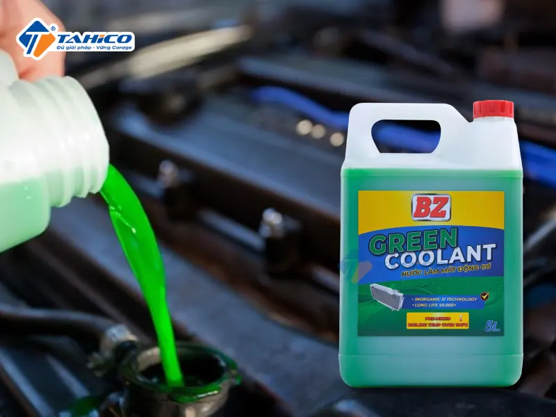 Nước làm mát động cơ BZ Green Coolant 500ml 1L 5L| Màu xanh