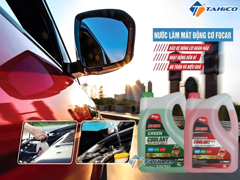 Nước làm mát tiêu chuẩn Focar | Màu đỏ & màu xanh lá