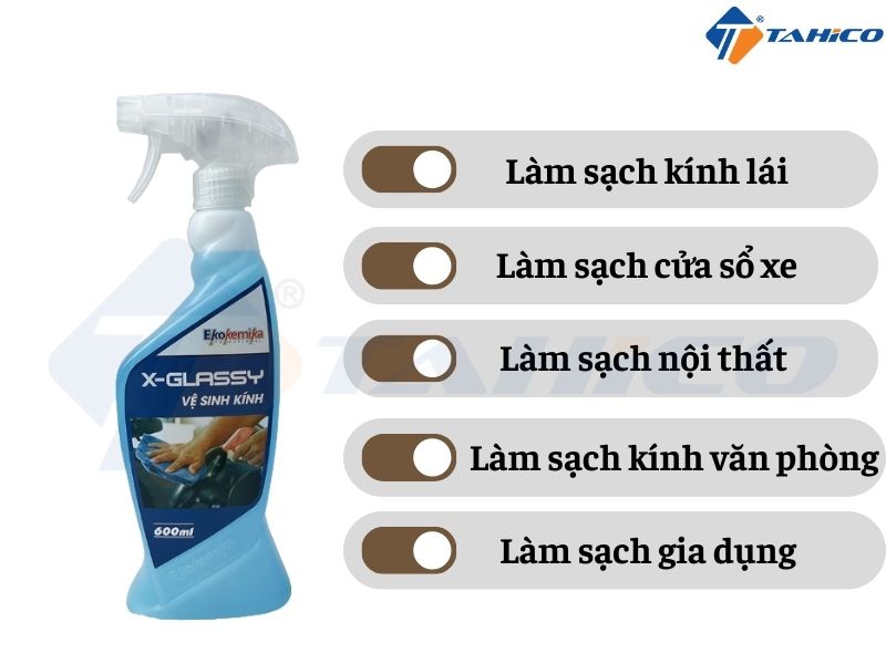 Nước lau kính xe ô tô Xglassy Ekokemika 600ml