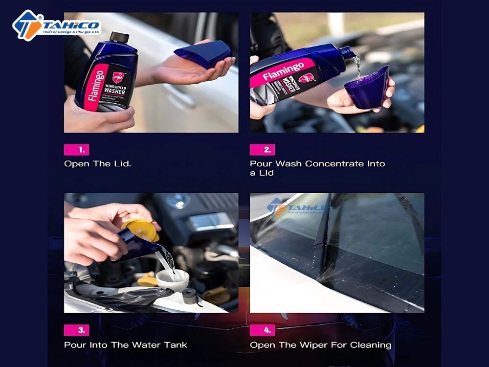 Nước rửa kính Flamingo Windshield Washer F032 500ml