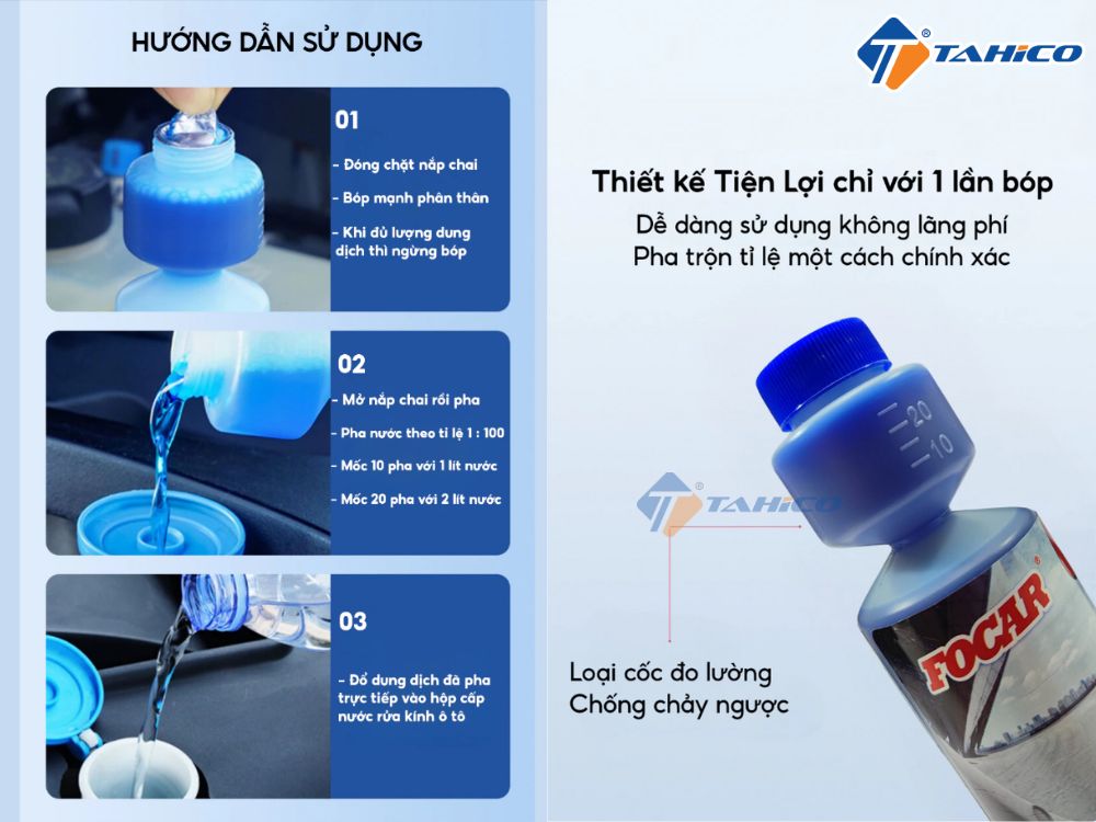 Nước rửa kính Focar Concentrated Screen Wash FC111C