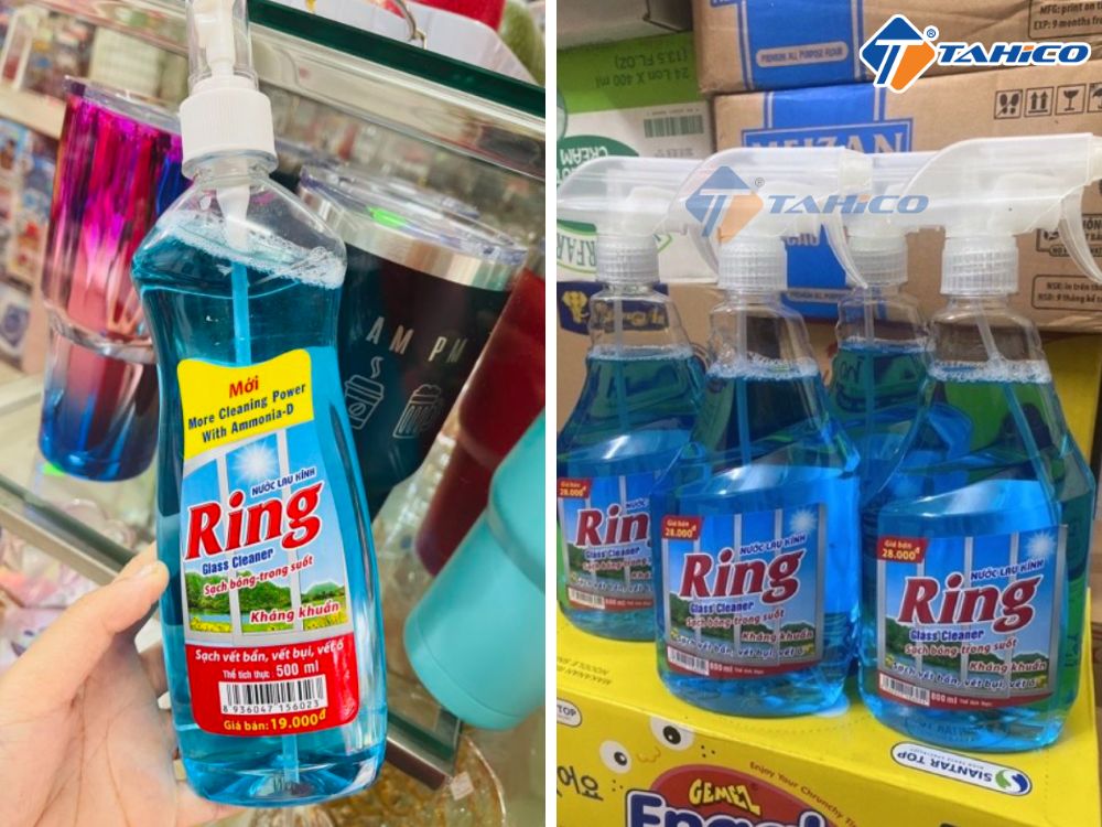 Nước rửa kính Ring Glass Cleaner 500ml và 800ml