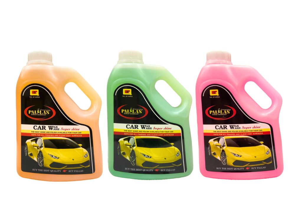 Đặc điểm nước rửa xe siêu bóng Pallas | Hương Táo, Cam, Dâu 1,5 lít