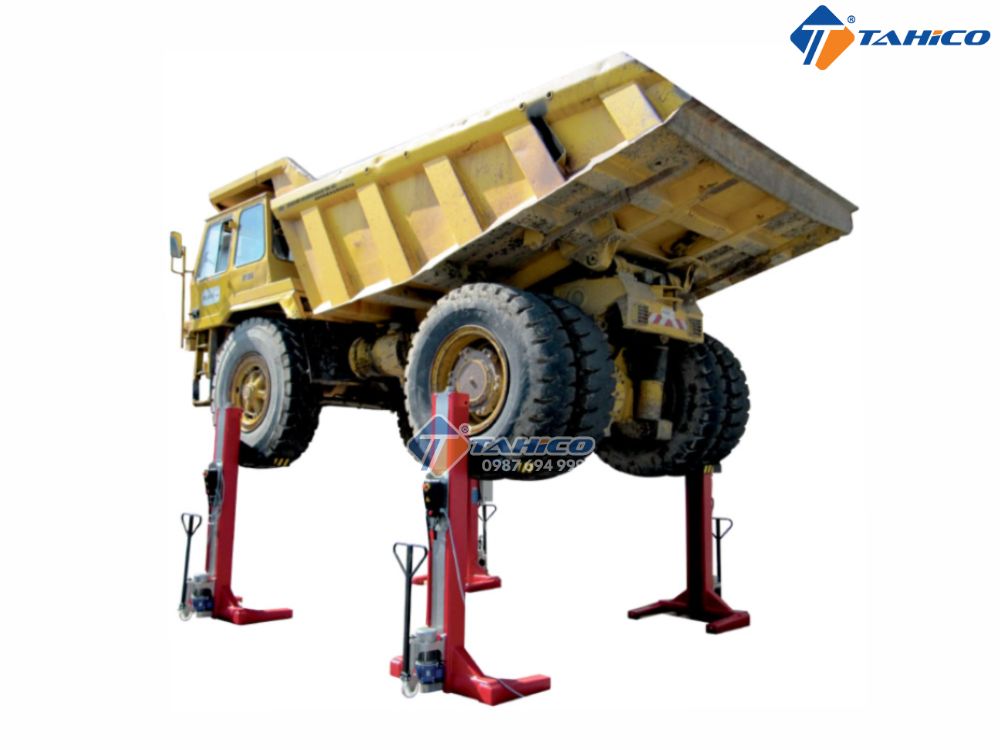 Cầu nâng 4 trụ di động OMA LTW85 4C+4 Italy 8.5 tấn/trụ