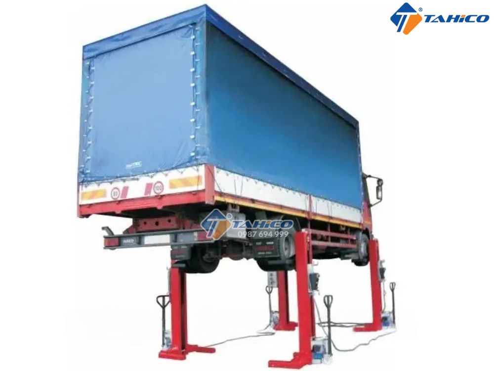 Cầu nâng 4 trụ di động OMA LTW85 4C+4 Italy 8.5 tấn/trụ